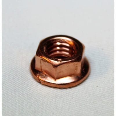 Flänsmutter koppar 3/8"