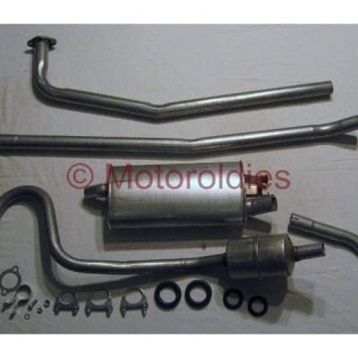 Avgassystem komplett B18 (enkelrör fram)