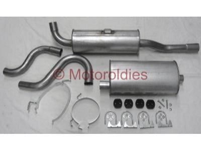 Avgassystem halvsats efter kat.