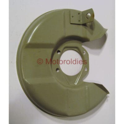 Bromssköld höger fram enkrets tidig 1965