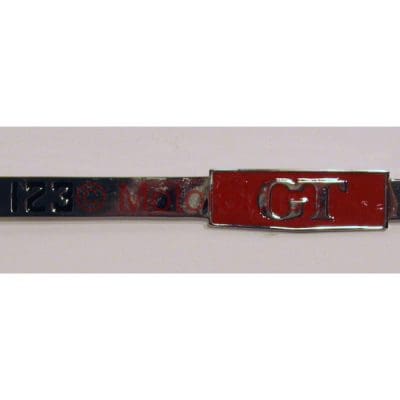 Emblem 123 GT på bakluckan