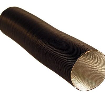 Förvärmningsslang aluminium svart, diameter 75 mm, längd 330 mm