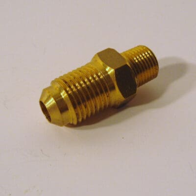 Nippel 1/2"-20 UNF resp. 1/8" -27 NPTF, vid tank