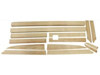 Träribbor lastutrymme, askträ 28 st/set